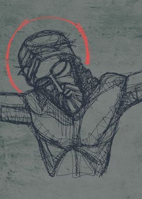 Jesus at crucifixion
