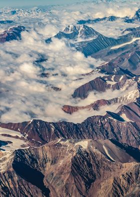 Andes Mountains Aerial Vie
