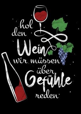 Witziger Wein Spruch