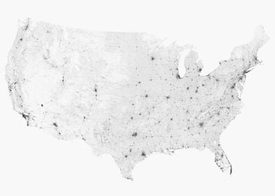 Roads of USA Map