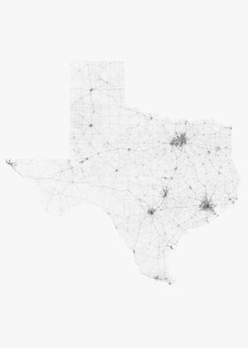 Roads of Texas Map