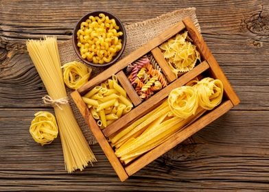 Noodle Pasta wooden box