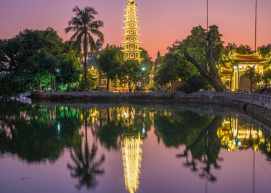 Temple in Hanoi Vietnam