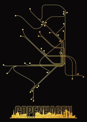 Copenhagen City Metro Map