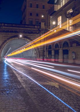 Long Exposure tunnel Rome