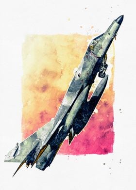 Super Etendard Watercolor