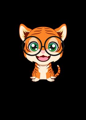 Tiger with Glasses cutie P