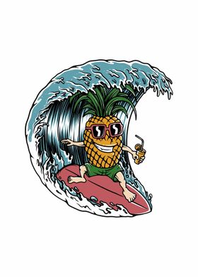 Pineapple Surfer