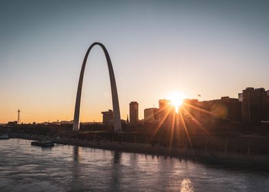 Gateway Arch Sunset