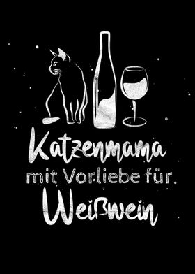 Katzen und Wein Spruch