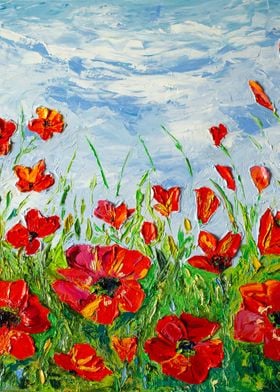 Poppies field