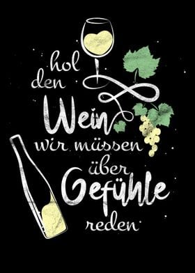 Gefuehle und Wein Spruch