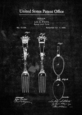 Victorian Spoon and Fork