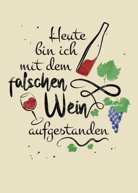 Witziger Wein Spruch