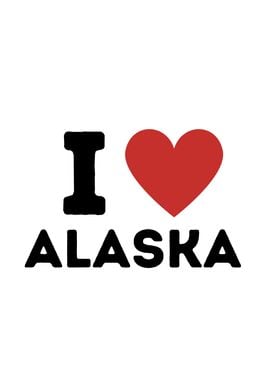 I Love Alaska Simple Heart