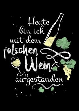 Lustiger Wein Spruch