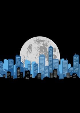 Moon Light Cityscape