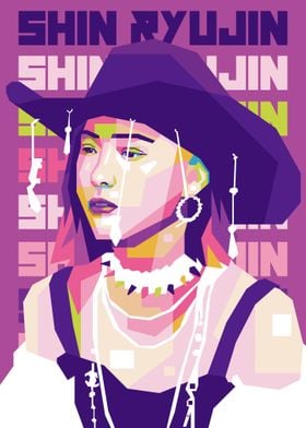 ITZY RYUJIN POP ART