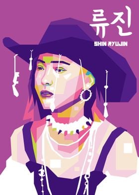 ITZY RYUJIN POP ART