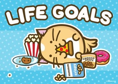 Life Goals Kawaii Cat