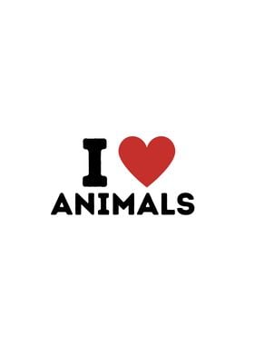 I Love Animals Simple