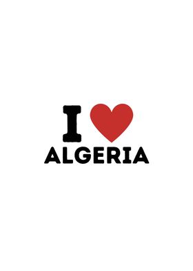 I Love Algeria Simple