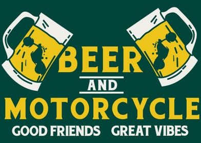 Biker Gang Beer Motorcycle