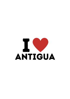 I Love Antigua Simple