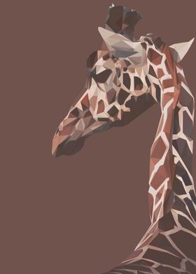 giraffe lowpoly art