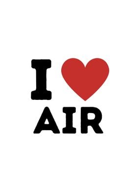 I Love Air Simple Heart