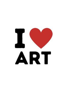 I Love Art Simple Heart