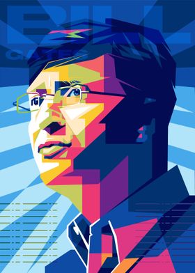 Bill Gates Pop Art