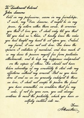 Hamilton Letter to Laurens
