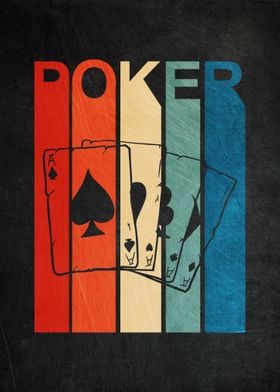 Poker Vintage Retro Design