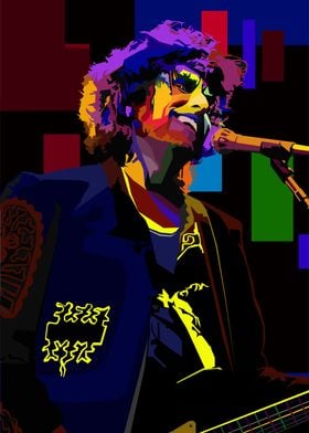 Bob Dylan Abstract poster