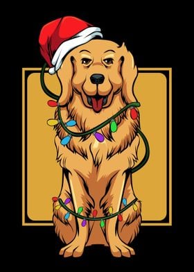 Santa Golden Retriever Chr