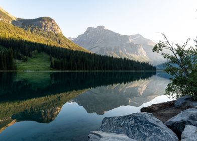 Mornings by a lake