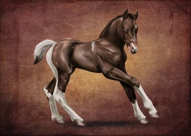 American paint foal
