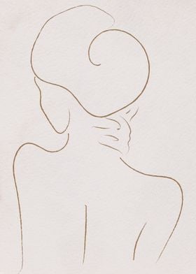 Woman lines minimalism 