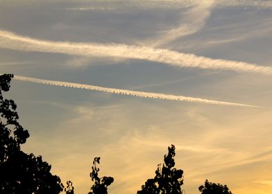 Streaky Clouds at Sundown 