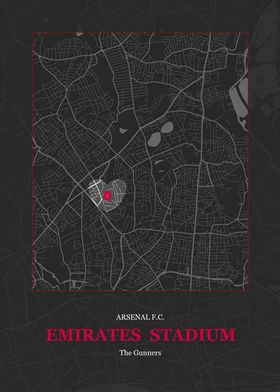 Emirates Stadium Map