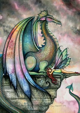 Dragon and Fairy Artwork