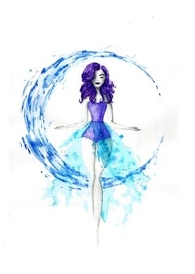 Water and moon goddess