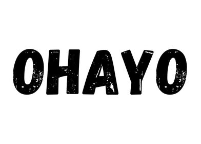 Ohayo Japanese Typographic