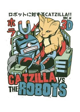 Catzilla VS The Robots 3D