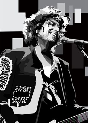 Bob Dylan Black Poster