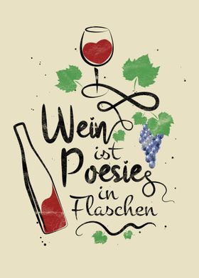 Poesie Wein Spruch