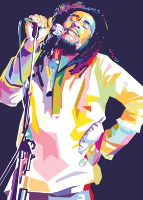 Bob Marley in Pop Art 