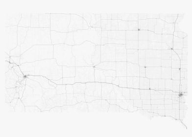 Roads of South Dakota Map