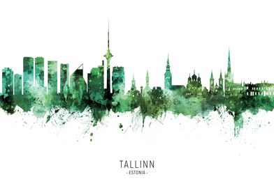 Tallinn Skyline Estonia